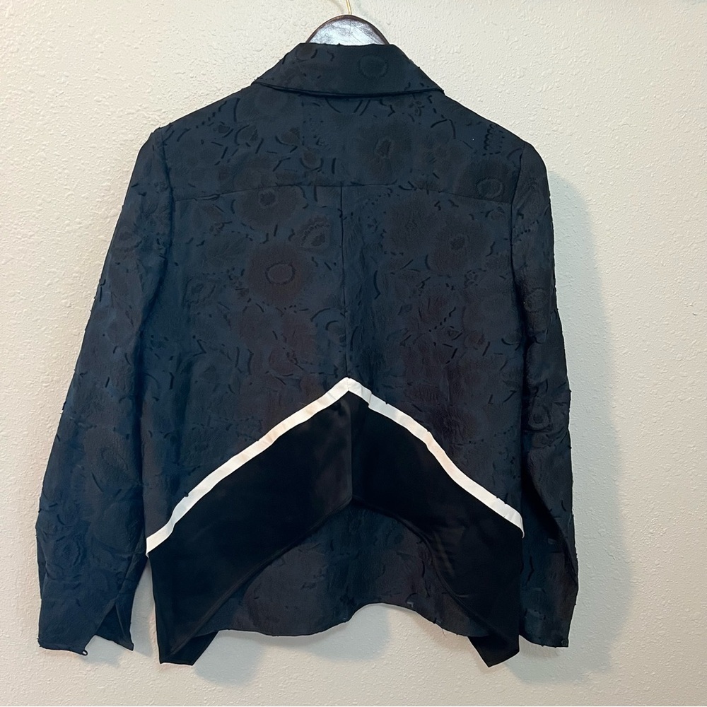 Kenzo Paris Navy and Black Textured Blazer - Picture 4 of 7
